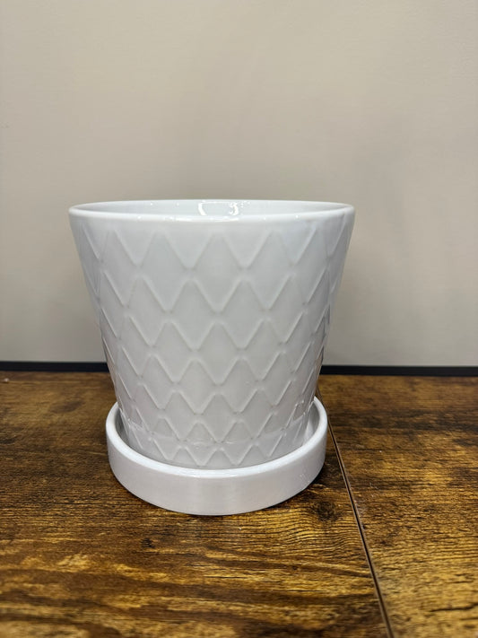 White pots - 4.5 Inch