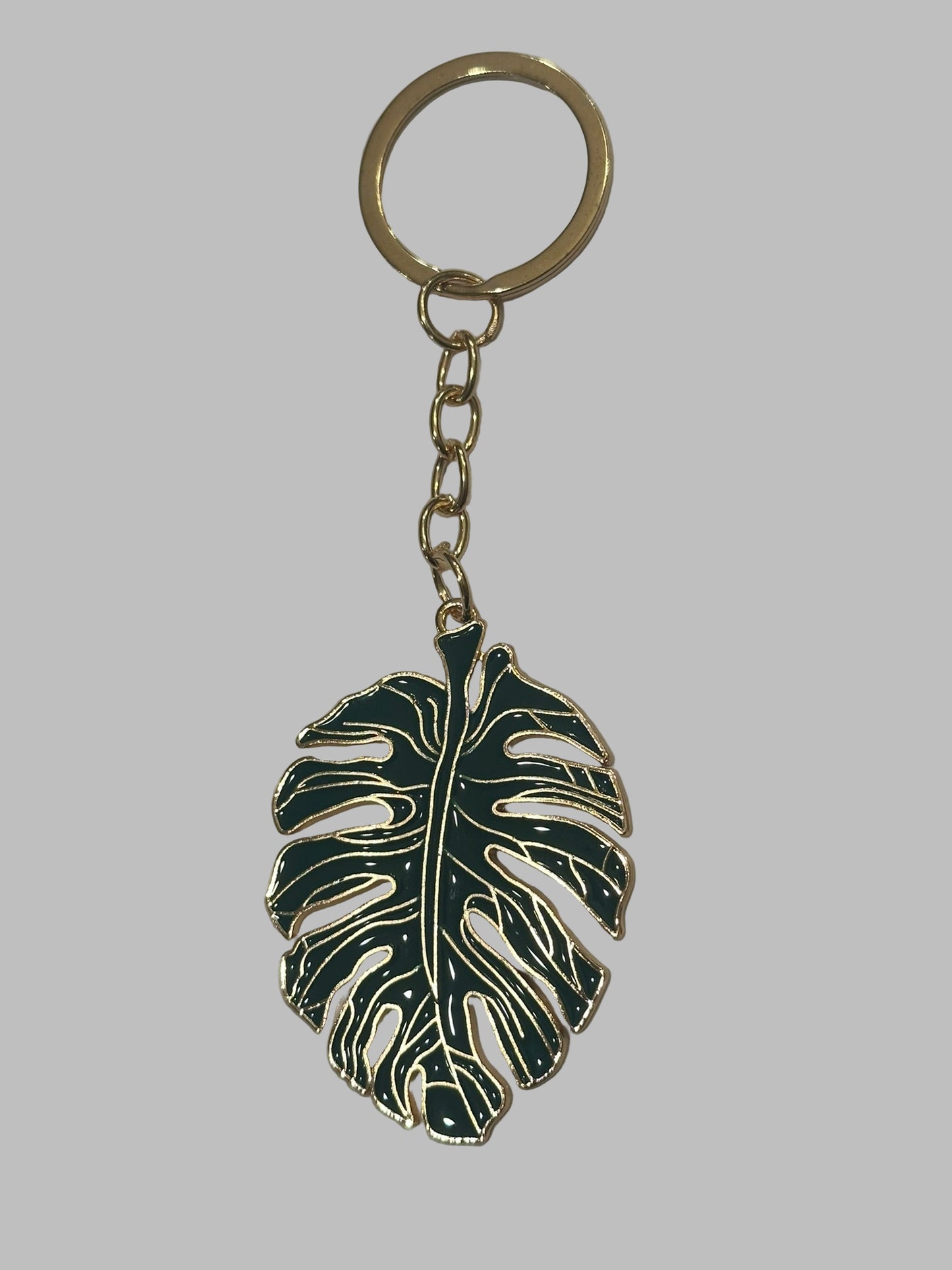 Large Monstera Leaf Keychain