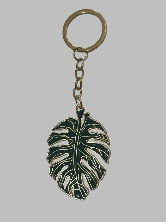 Large Monstera Leaf Keychain